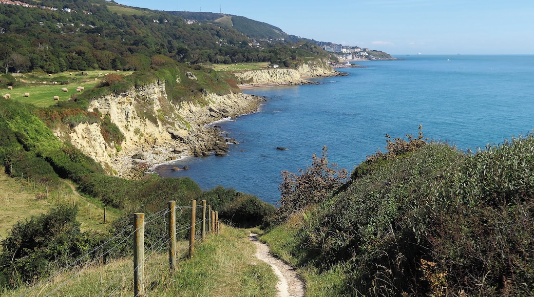 Isle of Wight, England. The Coast Path near St Lawrence.
