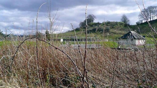Catrine sewage works Taken from the River Ayr Way.