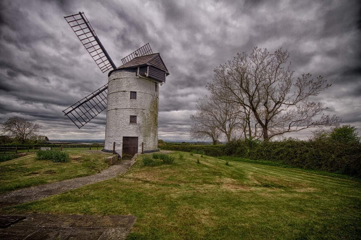 Ashton windmill is a Tower mill in Chapel Allerton, Somerset, England. Its tower is over 7.5 metres high with stone walls that are 60 cm thick. The sails are 13 m across and used to be covered with canvas. Wikipedia