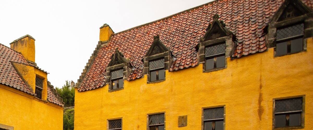 The rather colourful Culross Palace, Culross, Fife.