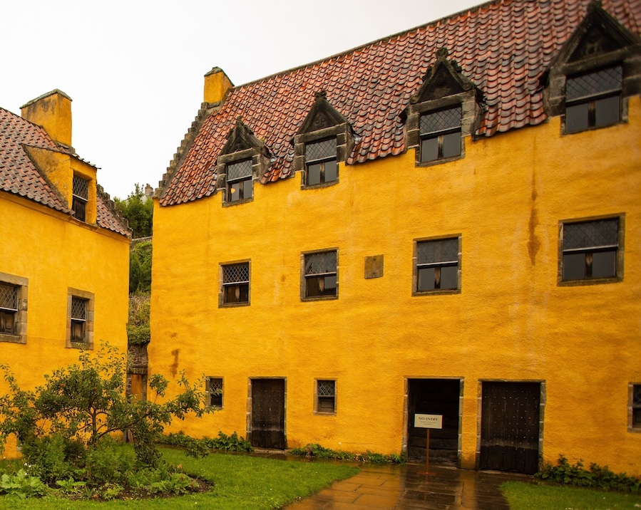 The rather colourful Culross Palace, Culross, Fife.