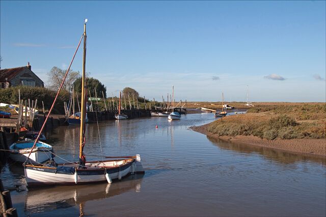 Agar Creek A view looking up Agar Creek from the Quay at Blakeney