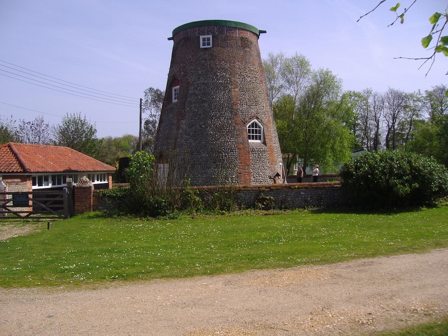 Blakeney Tower Windmill in the county of Norfolk, United Kingdom.