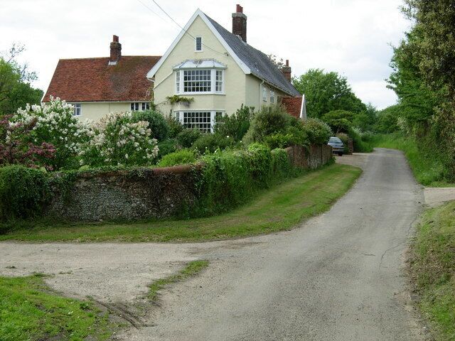Fordley Hall. Located on the Middleton Moor - Kelsale road.