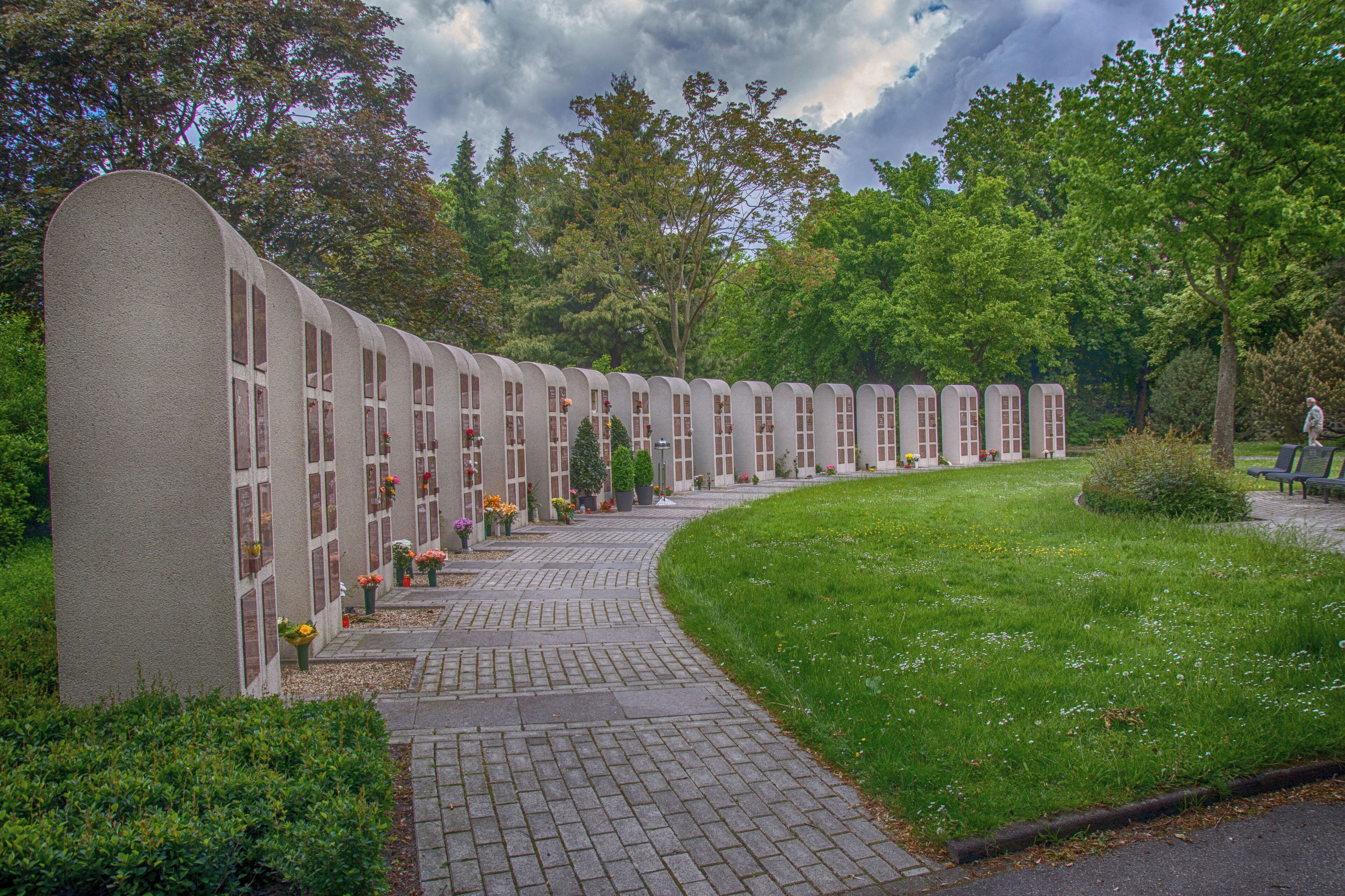 A part of Mülheim an der Ruhr - graveyard