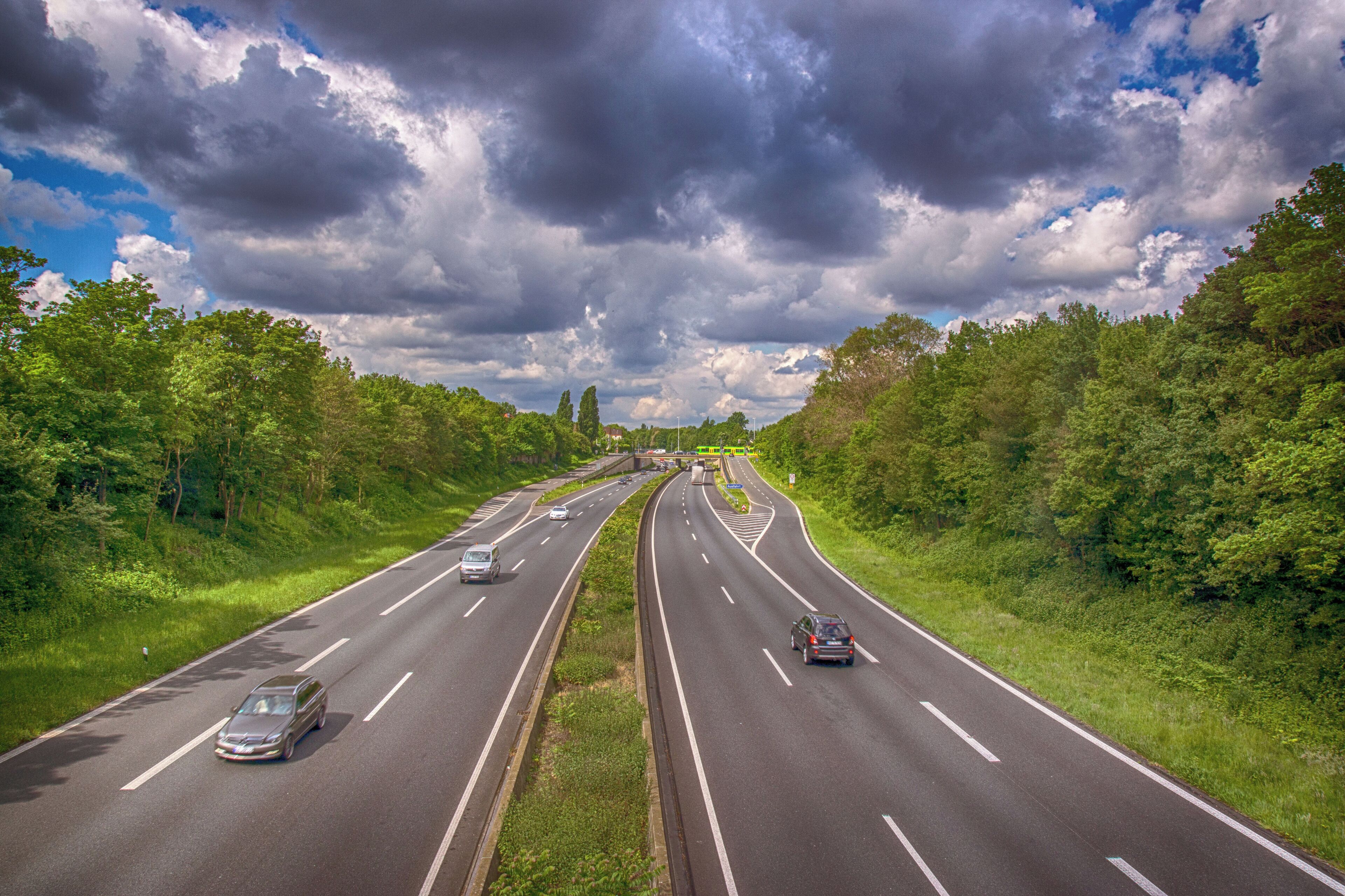 A part of Mülheim an der Ruhr - view highway A40