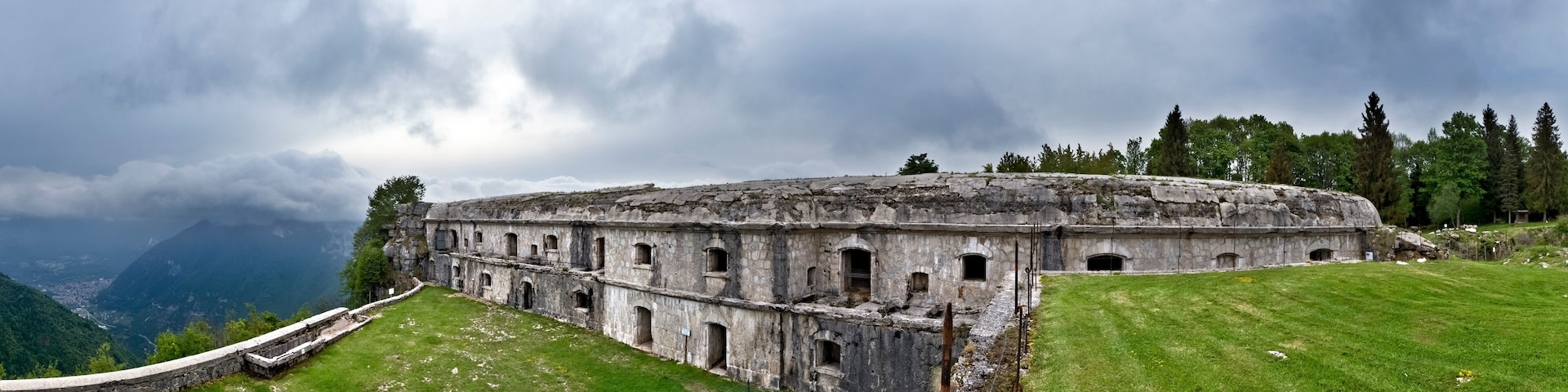 Fort Punta Corbin is an Italian fortress of the First World War. Treschè Conca, Roana, Vicenza Province, Veneto, Italy, Europe.
