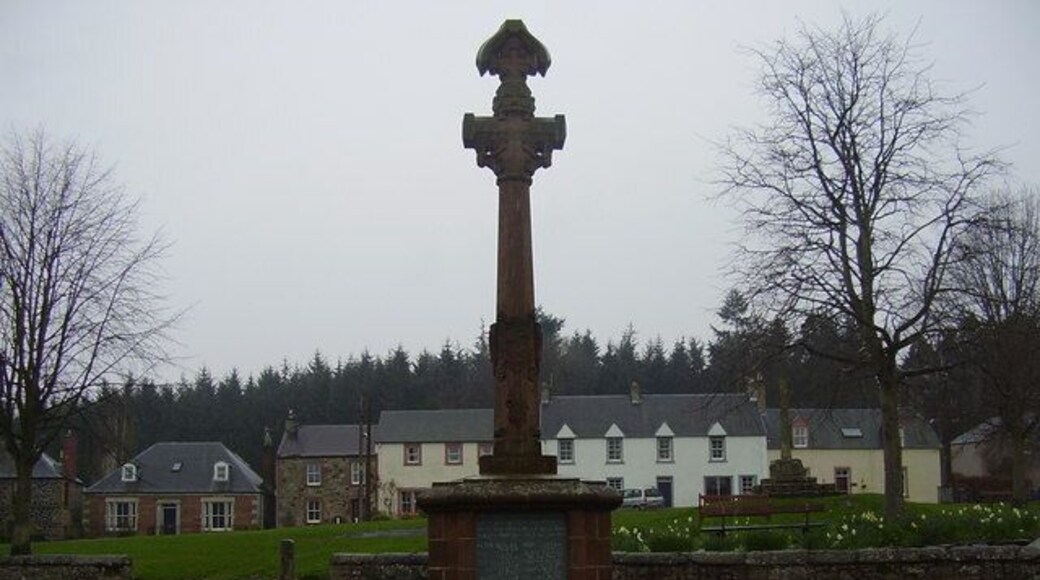 Ancrum War Memorial Situated at the edge of the village green.