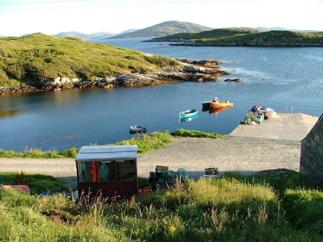 Jetty on Loch Leosavay At Amhuinnsuidhe.