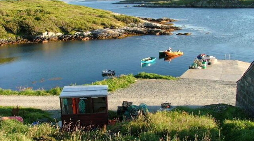 Jetty on Loch Leosavay At Amhuinnsuidhe.
