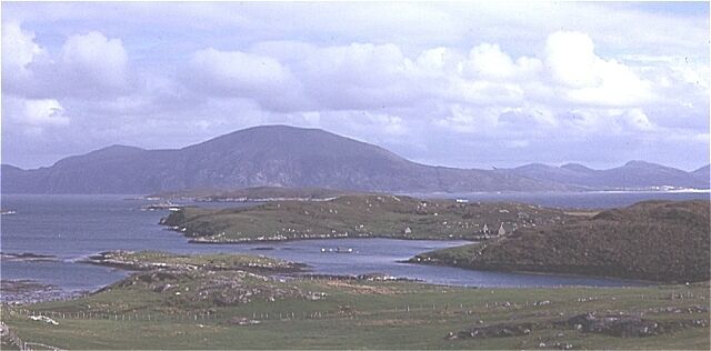 Loch Leosavay. South Harris in the background.