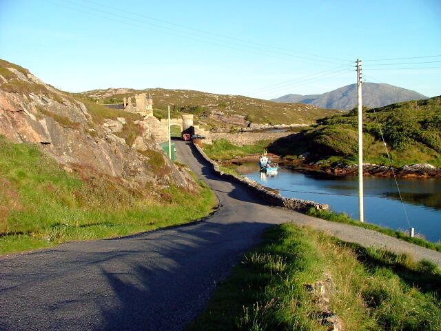 Boats on Loch Leosavay Near Amhuinnsuidhe.