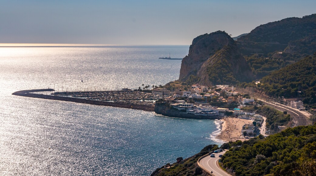 Aerial view of Garraf, village by the sea near Barcelona , Spain