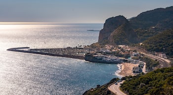 Aerial view of Garraf, village by the sea near Barcelona , Spain