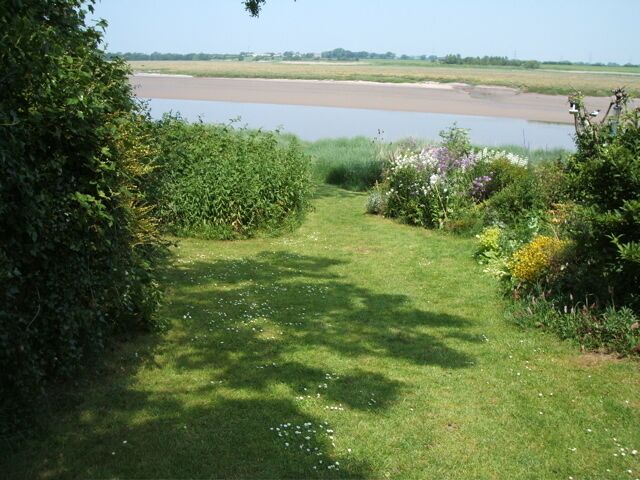 View onto the river Wyre from the footpath