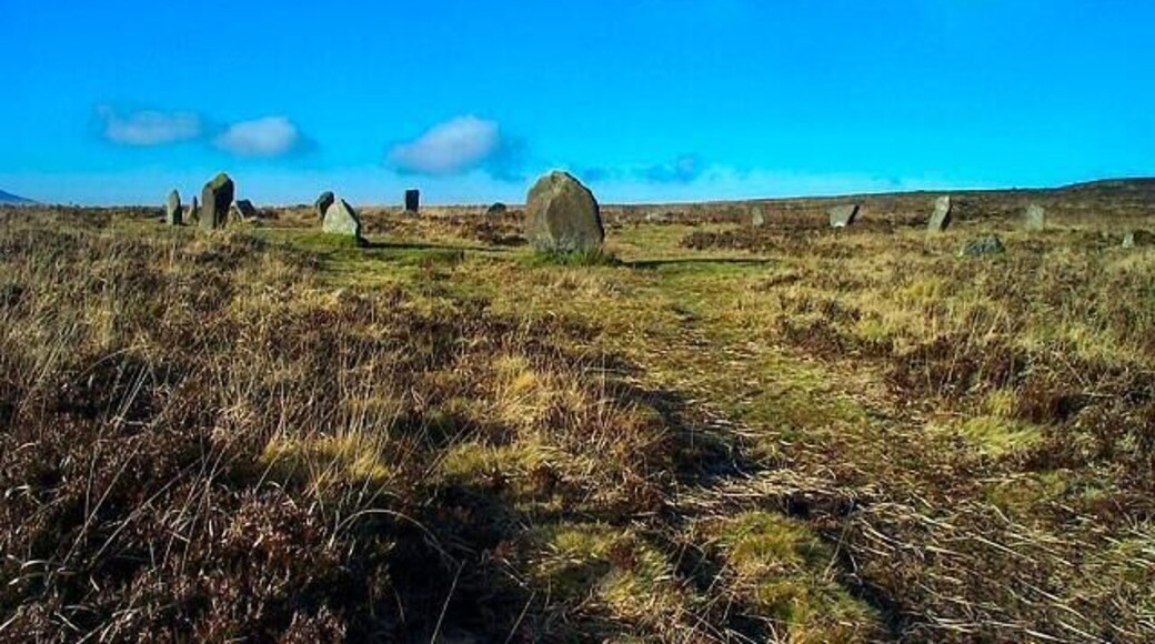 Stone circle - Dartmoor. The stone circle (SX 633897) near to White Moor Stone.