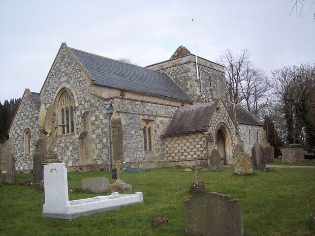 Parish Church of St Thomas a Becket, Tilshead A long low church grouped around a central tower.