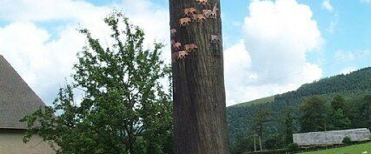 Weather vane in the car park at the start of the Minch Moor walk