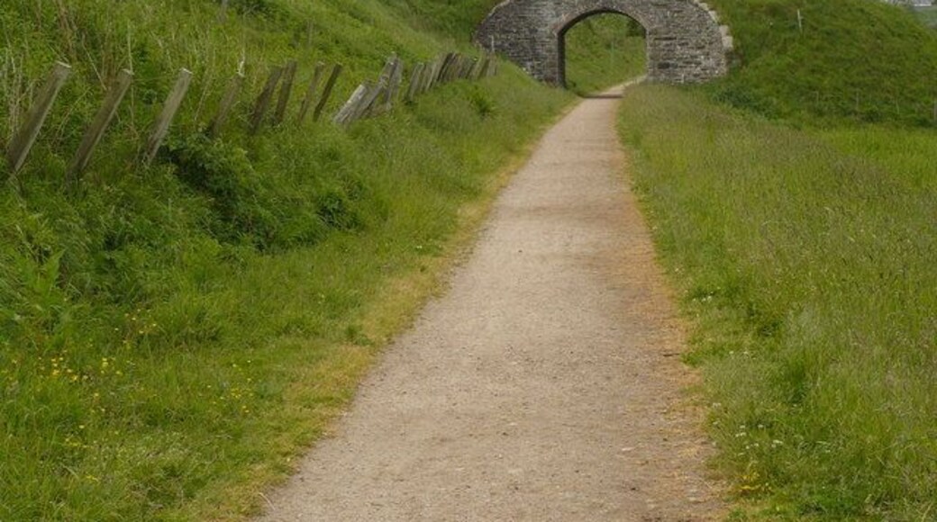 Bridge over dismantled railway at Portgordon on the Speyside Way