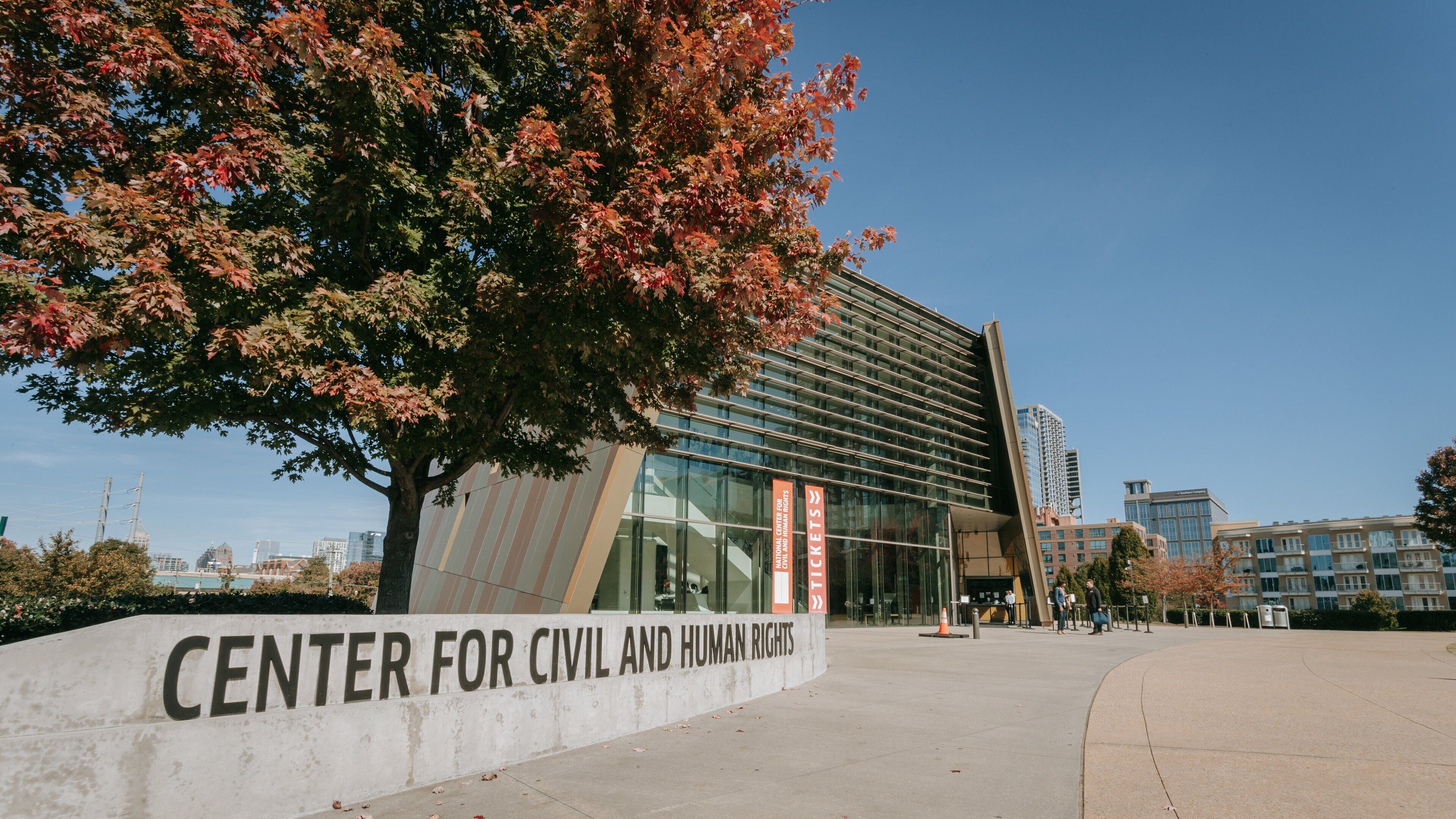 National Center for Civil and Human Rights showing signage