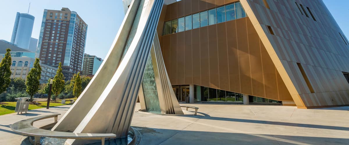 Center for Civil and Human Rights which includes modern architecture
