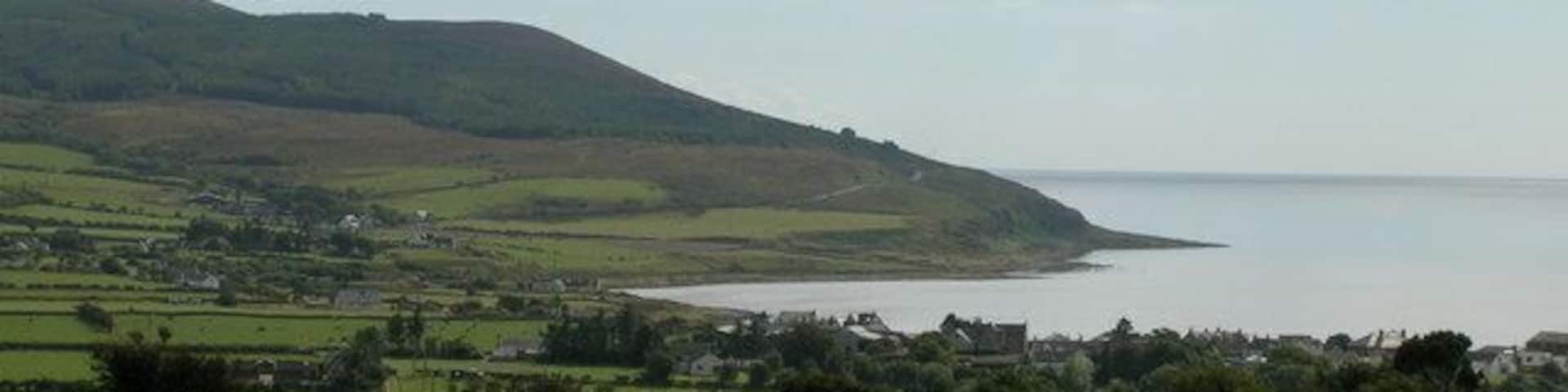 Blackwaterfoot, Isle of Arran. View of the village, looking South from Torbeg.