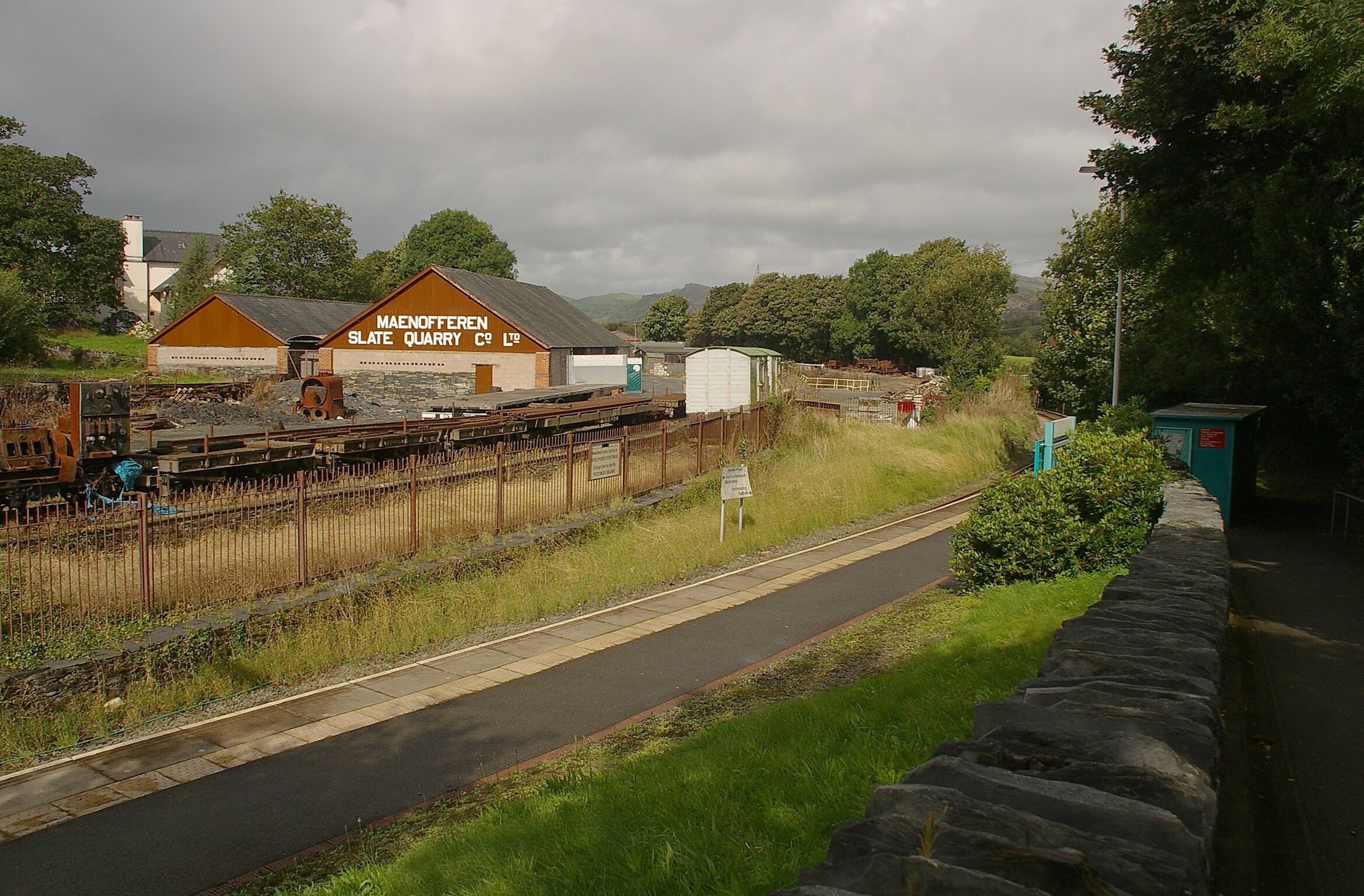 Minffordd railway station on the Cambrian Coast Line.