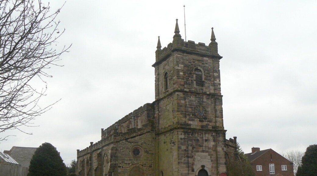 St Laurence's Church, Measham The tower was built, according to the English Heritage listing 'shortly after 1733', this being the date when the medieval tower and spire collapsed.
