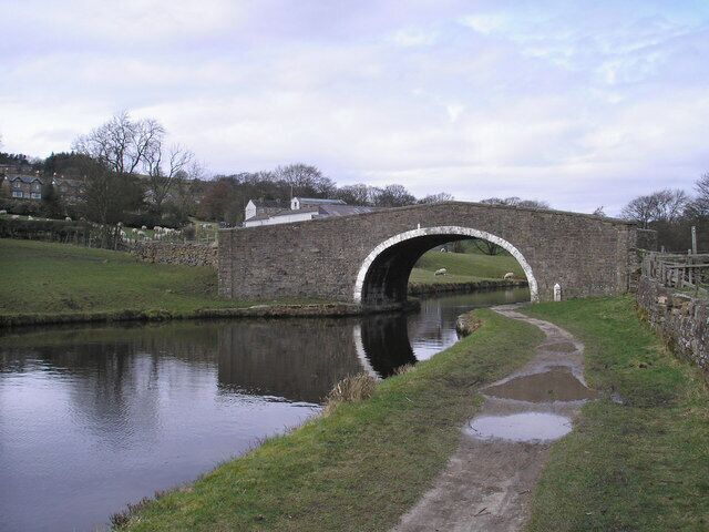 Hatters Bridge. On the Leeds-Liverpool canal between Salterforth and Foulridge.