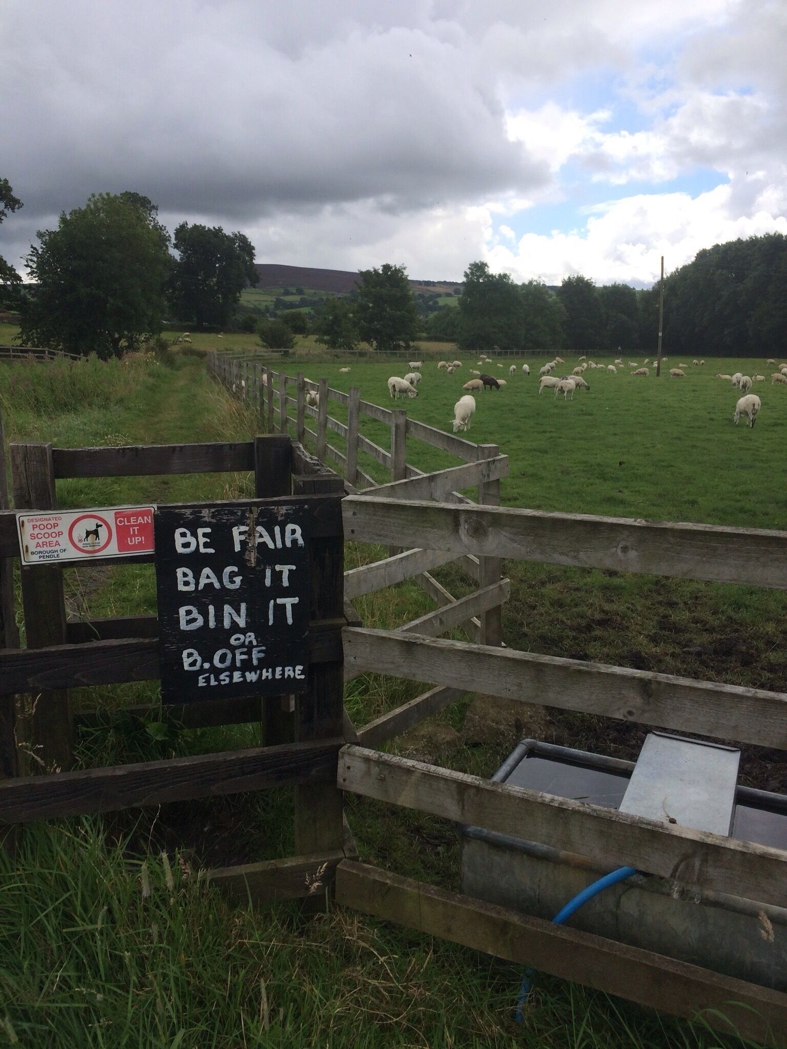 The Yorkshire folk will always tell you how it is. Walking through the fields on a cloudy day in Kelbrook.