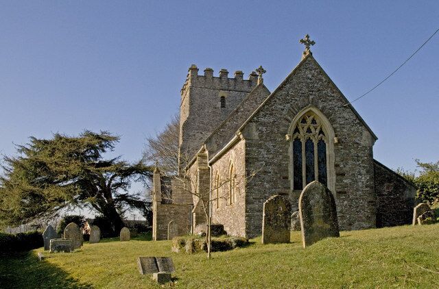 St John the Baptist parish church, Skilgate, Somerset, seen from the east