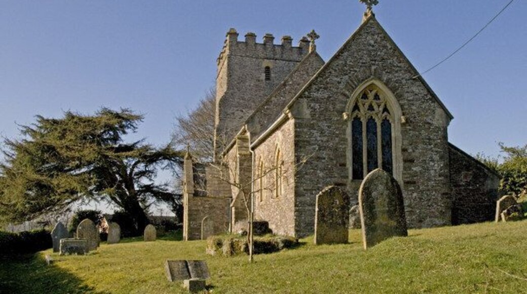St John the Baptist parish church, Skilgate, Somerset, seen from the east