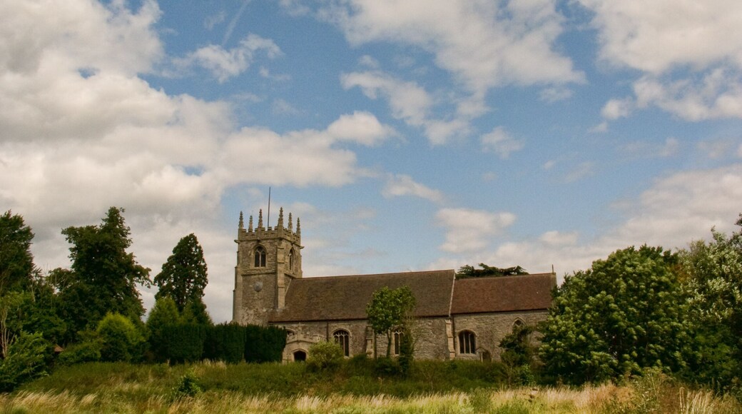 The Church of St Michael and All Angels, Averham, Nottinghamshire in England.