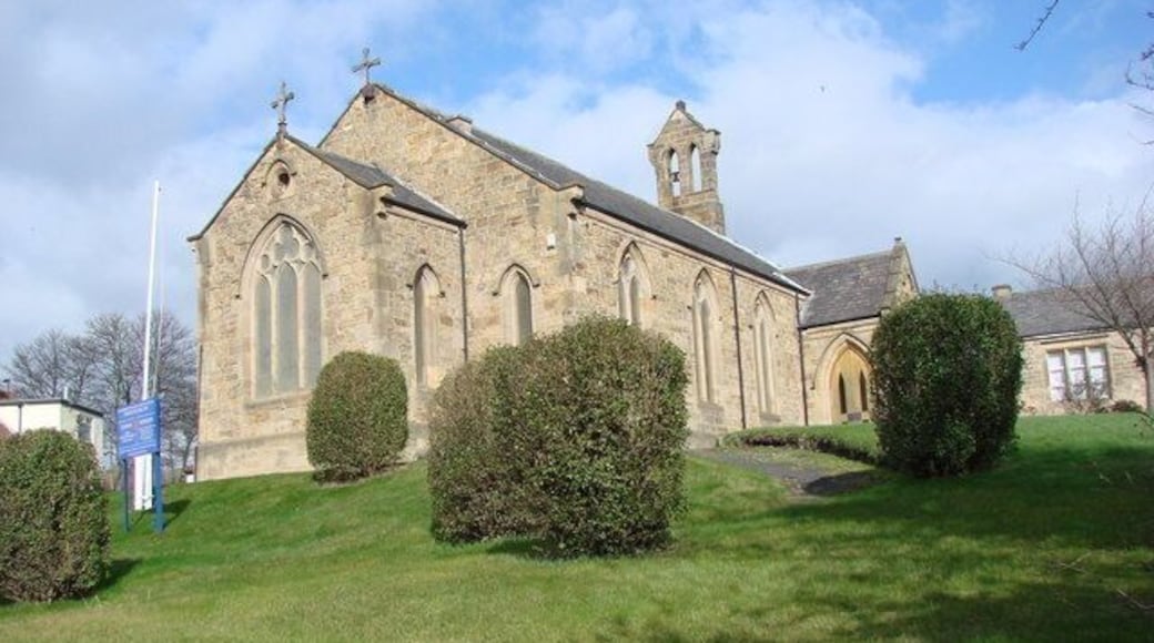 Parish Church of the Holy Saviour, Scotswood Road, Sugley (Lemington), Newcastle upon Tyne, seen from the south