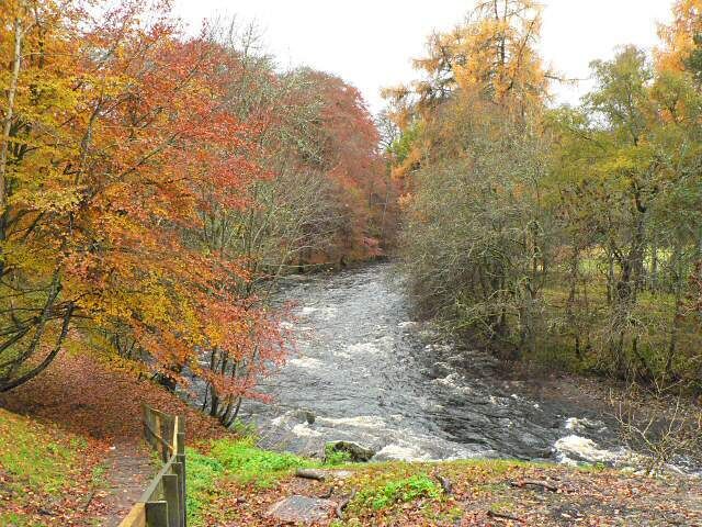 River Ardle riverside walk This is the start of a signposted riverside walk at Kirkmichael.
