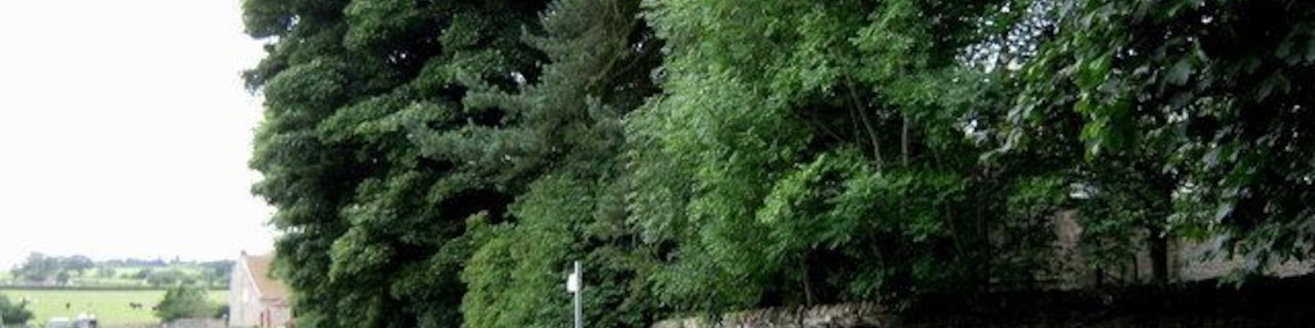 Public footpath Cockfield Leading southwards from the eastern end of the village in County Durham.
