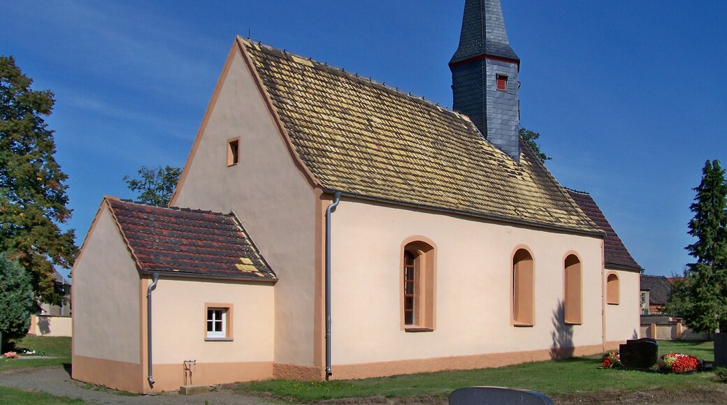 Kirche in Wöllnau/Gemeinde Doberschütz/Sachsen
