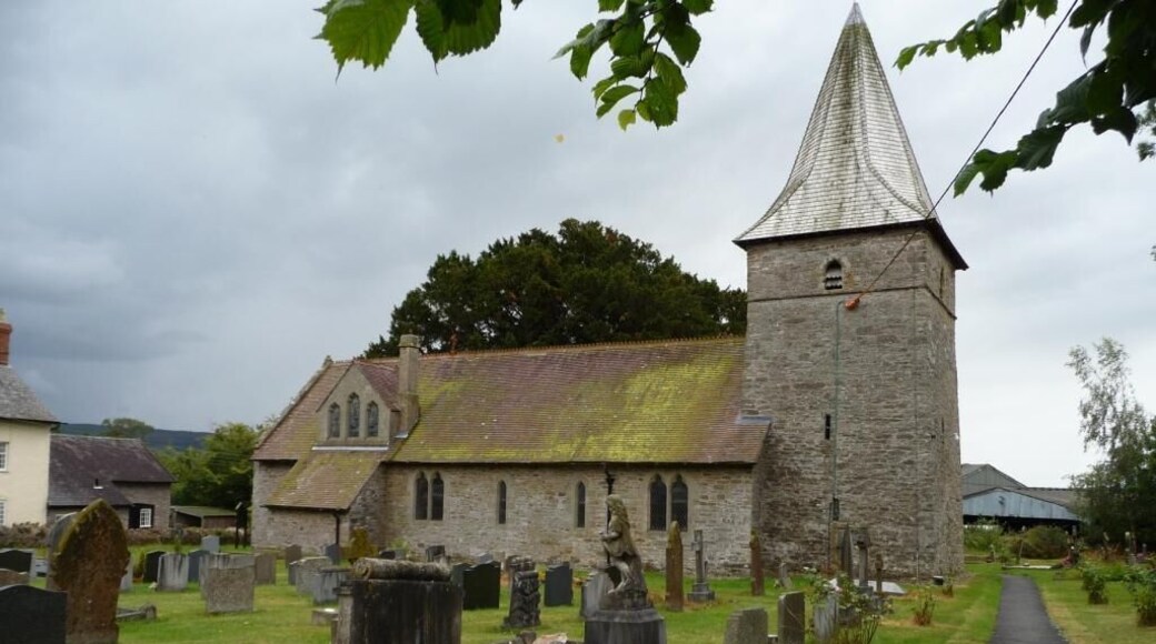 All Saints' parish church, Norbury, Shropshire, seen from the north