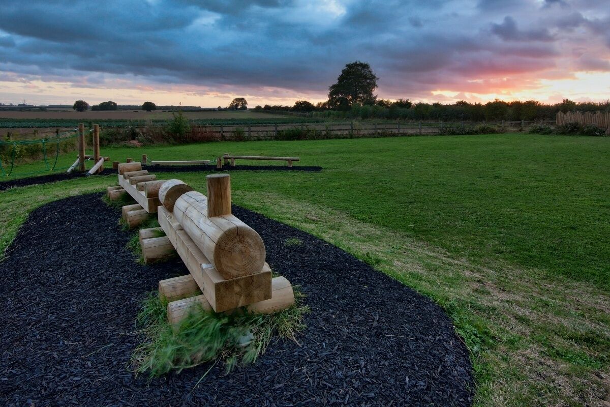 Wooden Train, Skidby Mill, Skidby, East Riding of Yorkshire, England.