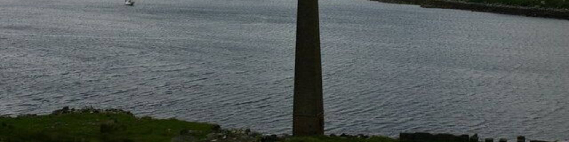 Chimney at Bun Abhair Eadarra old whaling station.