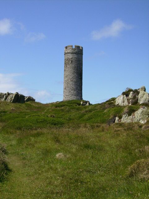 The Herring Tower on Langness Isle of Man The Herring Tower was built as a shipping marker in 1811. The tower is located on the Langness Peninsula, 2 Km south east of Castletown.