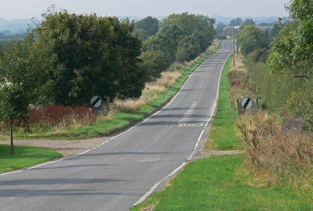 A view along Colston Lane Near Harby in Leicestershire.