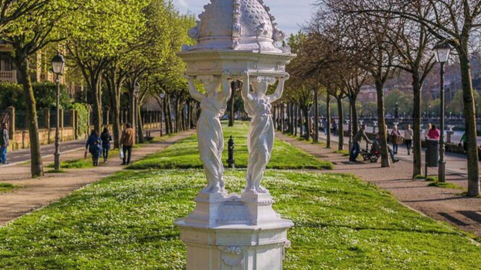 Statue in San Sebastian, north Spain