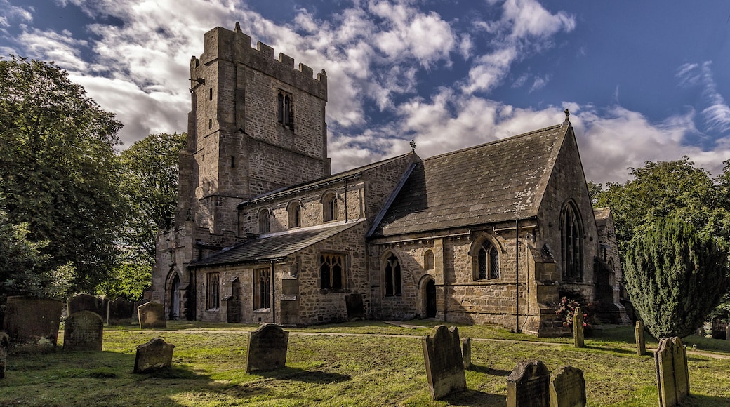 Parish church of SS Peter and Felix, Kirby Hill, Richmondshire, North Yorkshire, seen from the southeast