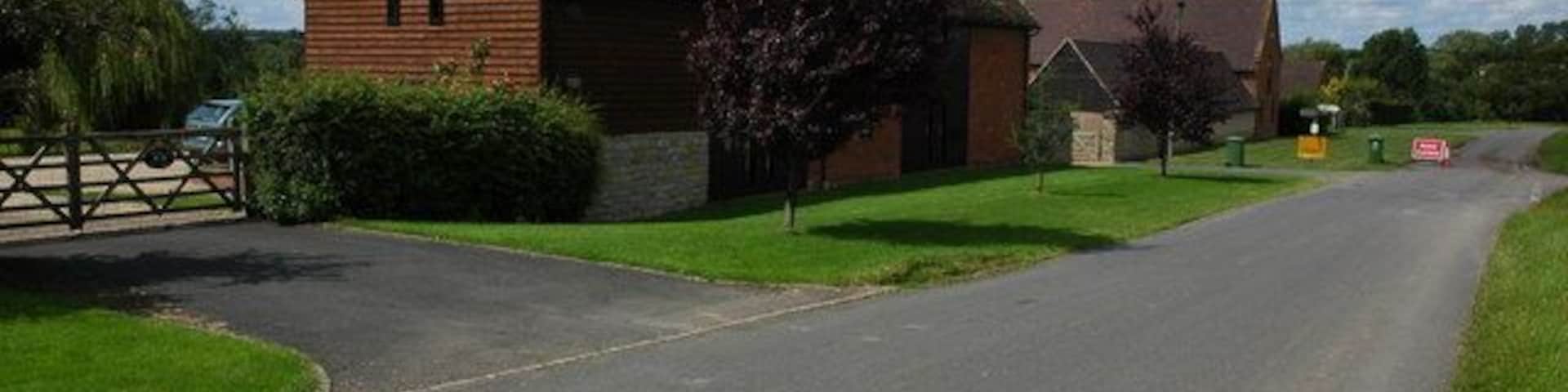 Barn conversions at Fell Mill Farm At the time of the picture the road beyond to Honington was closed due to the July 2007 floods.