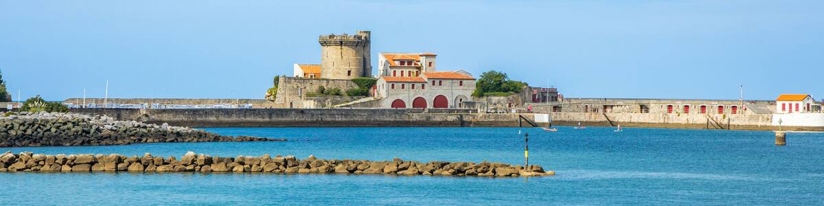 Panoramic view of the Fort of Socoa in Ciboure, France