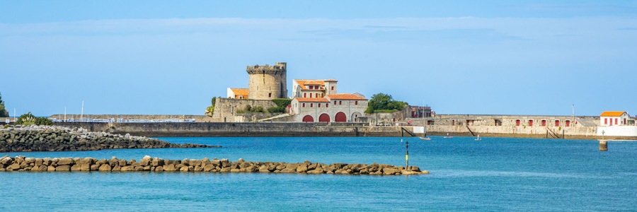 Panoramic view of the Fort of Socoa in Ciboure, France