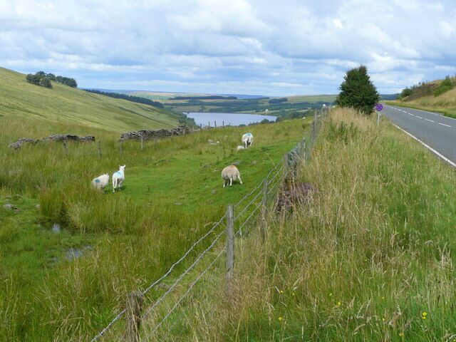 The Blaen-crai Looking north-east from the Bwlch Bryn-rhudd towards the Cray Reservoir.