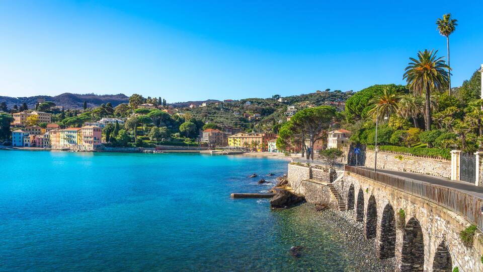 Trelo Bay in San Michele di Pagana, Rapallo, Italy