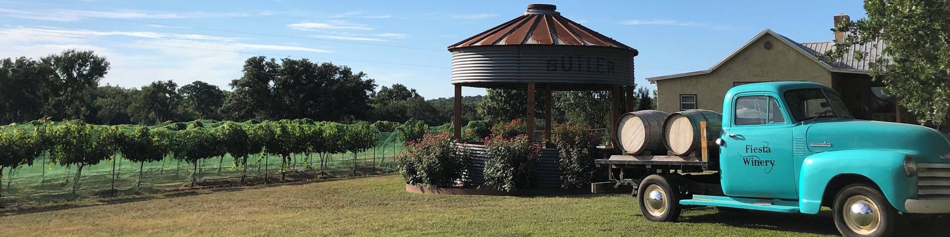 A destination winery in the drive to Colorado Bend State Park. Serves up assorted Fiesta wines and wood-fired pizzas. Very little cell service, if any, makes it possible to unplug and enjoy the sites.
